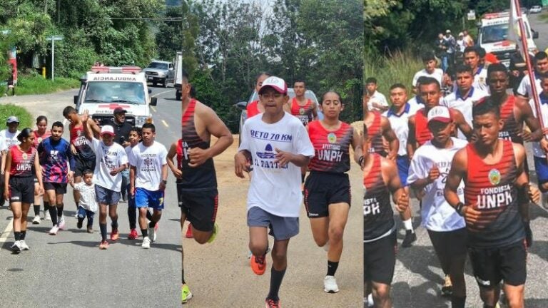 estudiante corre cancha Marcala