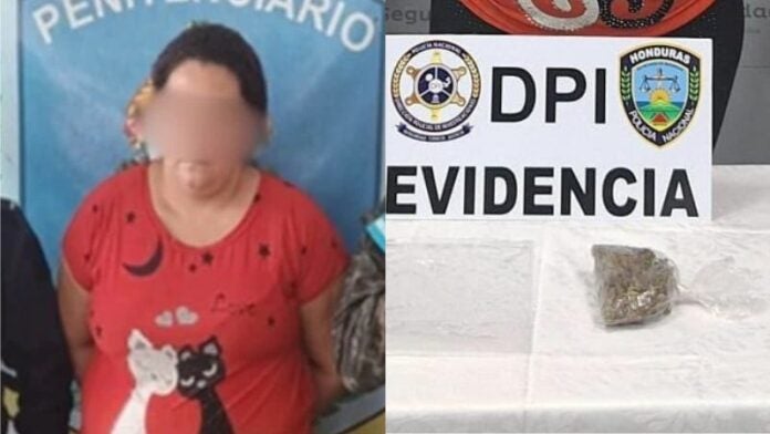 Mujer droga penal El Progreso