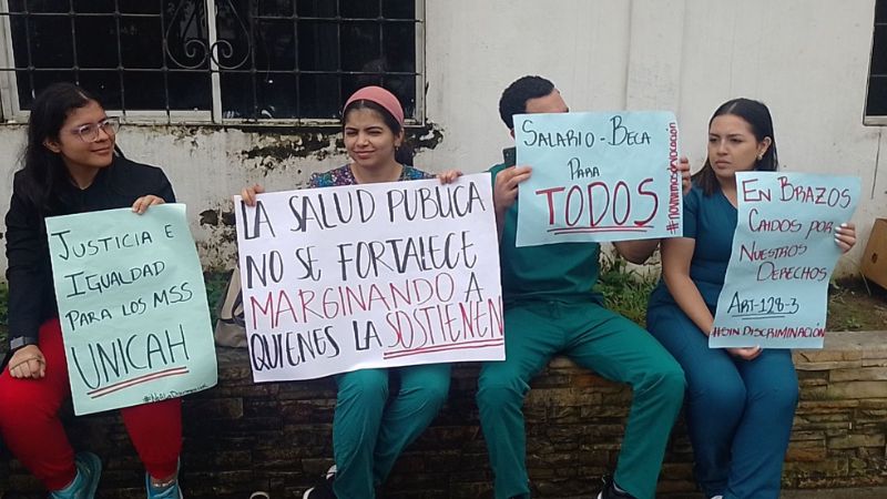 Médicos residentes en Cortés inician asambleas informativas en apoyo a colegas de universidad privada