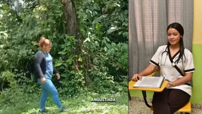 Madre de joven desaparecida se introduce a la selva en su búsqueda