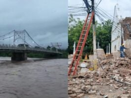 Reportan daños en viviendas, cultivos y puentes a causa de las lluvias en Choluteca