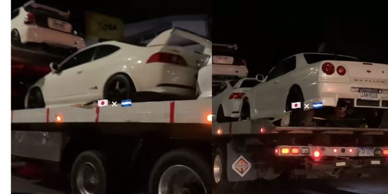 "Desde Japón a Honduras" Nissan Skyline y Acura NSX roban miradas en la capital