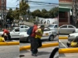 Captan a motociclista golpeando a agente de orden vial de la AMDC