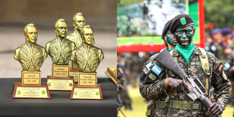 En ceremonia de ascensos FFAA conmemora el natalicio de Francisco Morázan