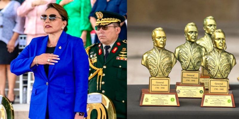 En ceremonia de ascensos FFAA conmemora el natalicio de Francisco Morázan