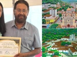 Conmemoran Jesús Valladares Tejeda por sus 50 años pintando a Honduras