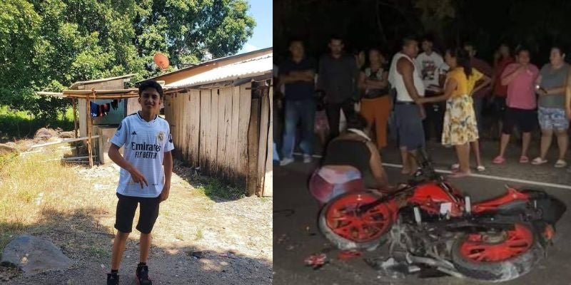 Padre carga a su hijo muerto en Santa Cruz de Yojoa