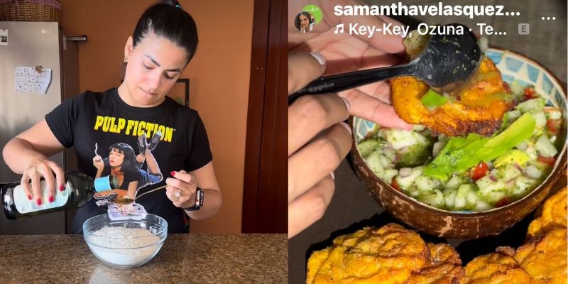 Samantha Velásquez innova con deliciosas recetas en sus redes sociales