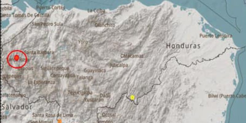 Sismo de 3.1 sacude el noreste de Santa Rosa de Copán, Honduras