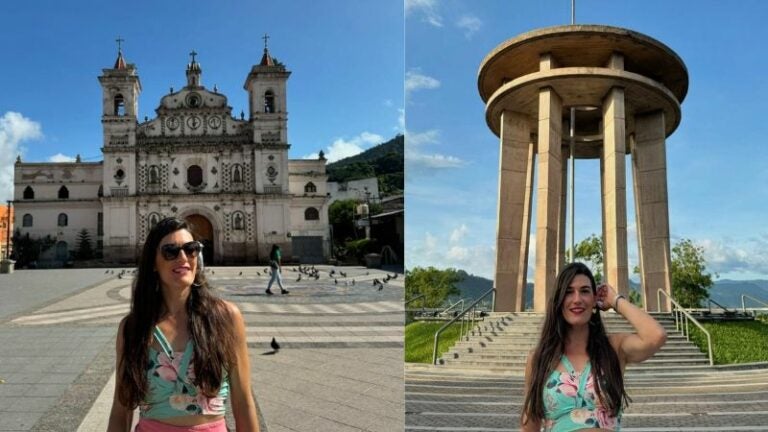 Influencer española desata críticas y elogios en su visita a Honduras