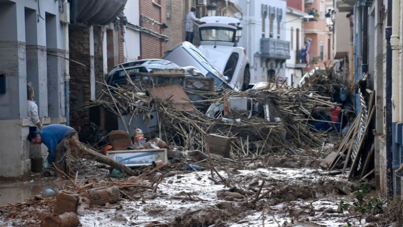 Inundaciones en valencia el presidente del gobierno, Pedro Sánchez.