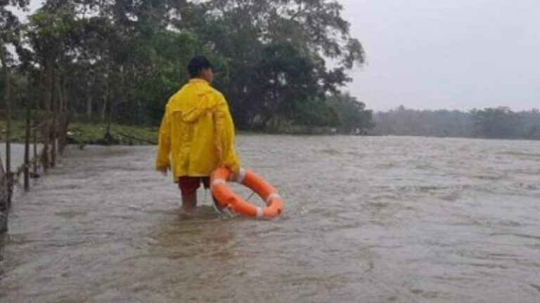 Lluvias provocan inundaciones en La Masica, Atlántida