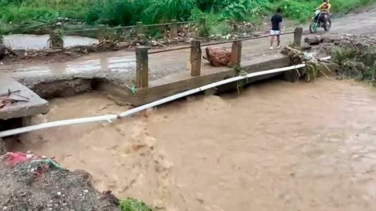 El Paraíso registra daños por lluvias y vientos de Milton