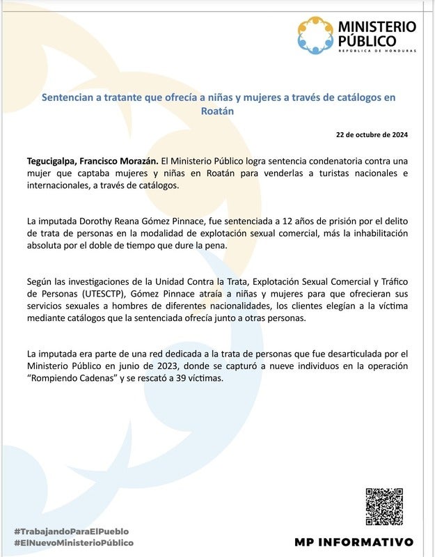 Condenan a mujer por trata de personas