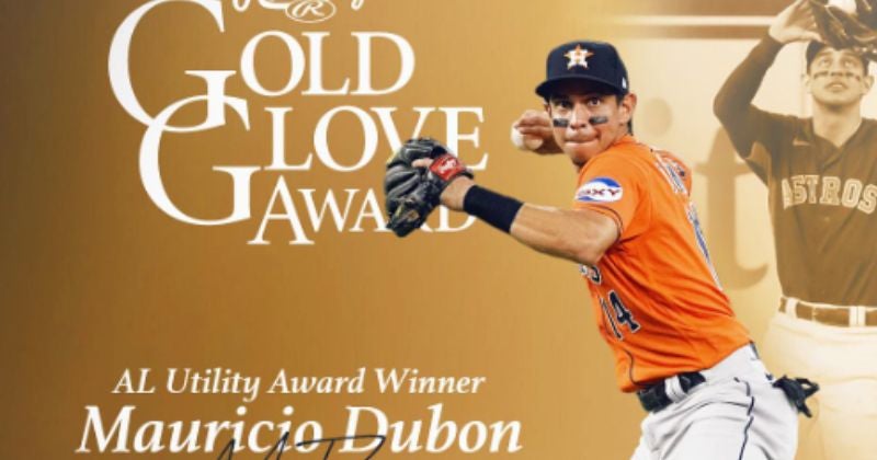 Nominan por segunda vez al hondureño Mauricio Dubón al Guante de Oro