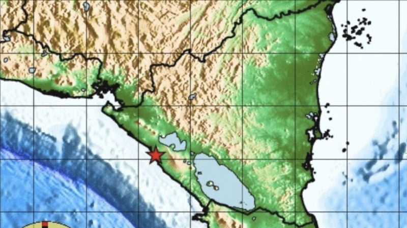 Sismo de 4.3 sacude el pacífico de Nicaragua