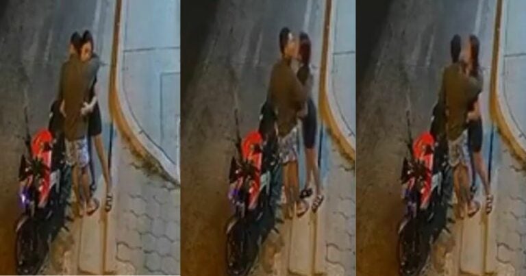 Video | "Y sólo por un beso", joven pierde motocicleta, ¿qué pasó?