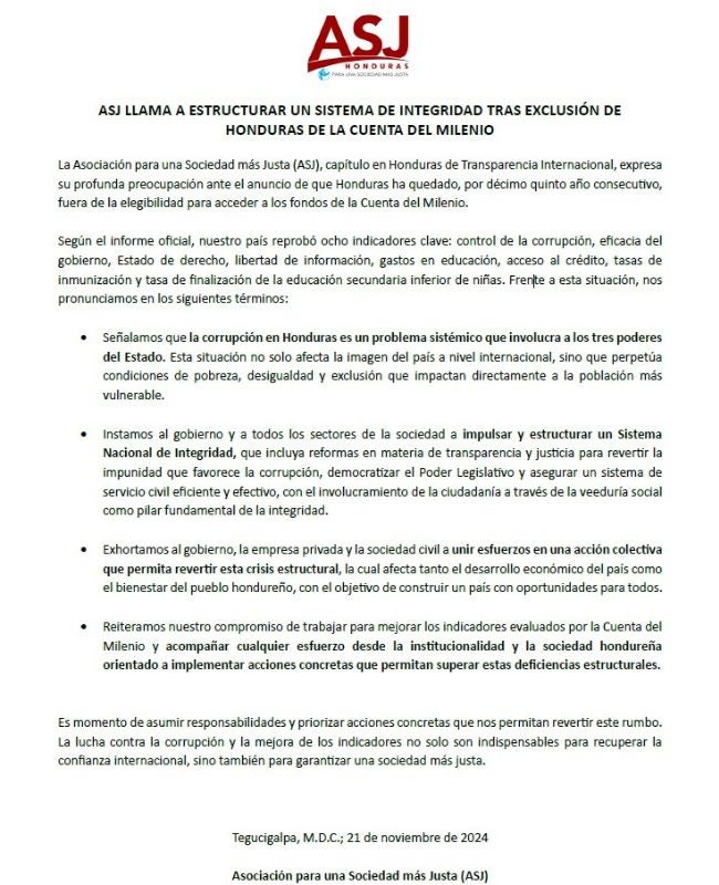 ¿Qué es la Cuenta del Milenio y por qué Honduras quedó fuera?