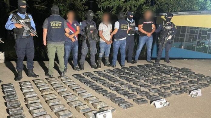 Incautación kilos cocaína Colón