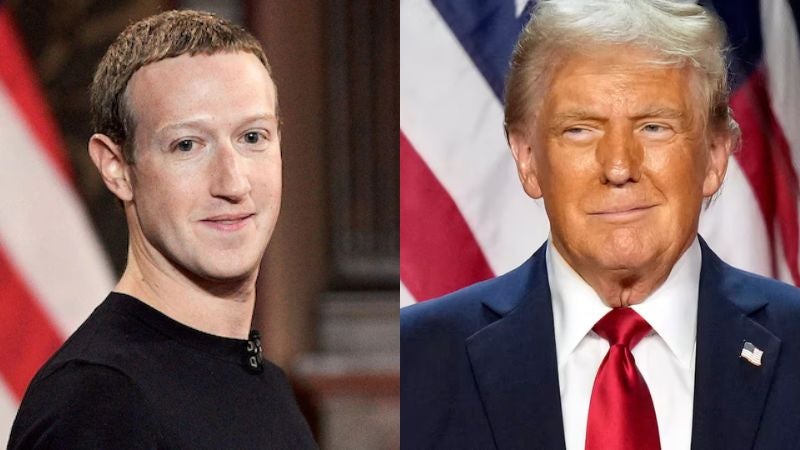 Mark Zuckerberg cena con Trump en Mar-a-Lago