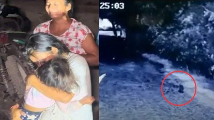 Aparece niña que se la había llevado “el duende” en Cortés