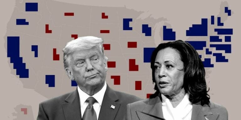 23 de 50 estados dan ventaja a Trump en la reñida batalla por la presidencia