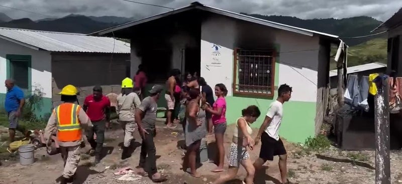 niño muere quemado en Olancho