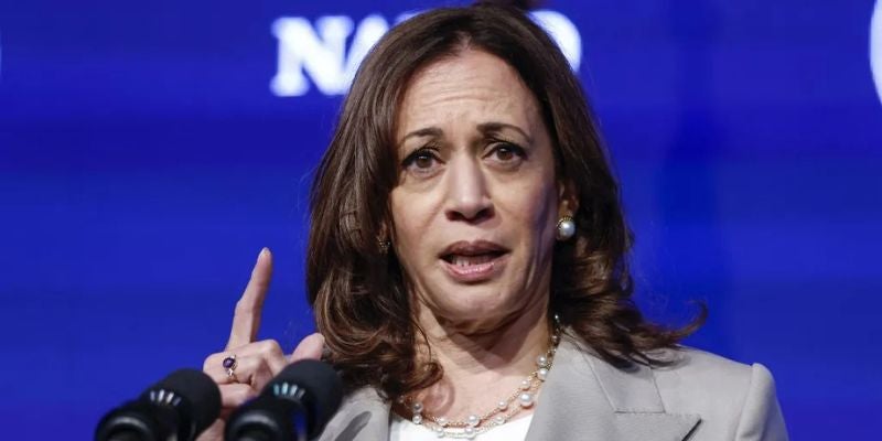 Kamala Harris cancela su discurso político