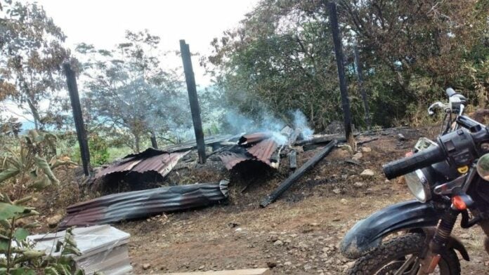 Muere calcinado hombre en Intibucá