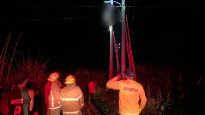 Hombre descarga eléctrica Choluteca