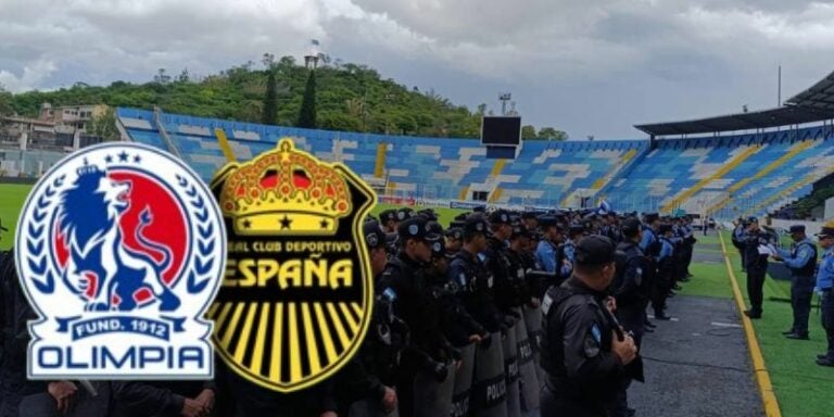 Anuncian medidas de seguridad para el partido Olimpia vs Real España