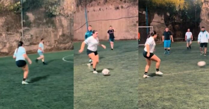 Jugador hondureño presume habilidades de su esposa con el balón