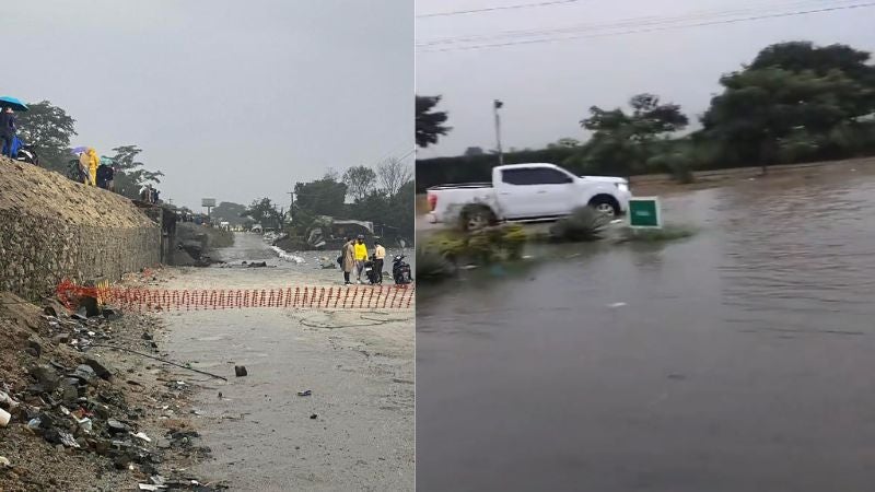 Accesos cerrados en San Pedro Sula ante constantes lluvias