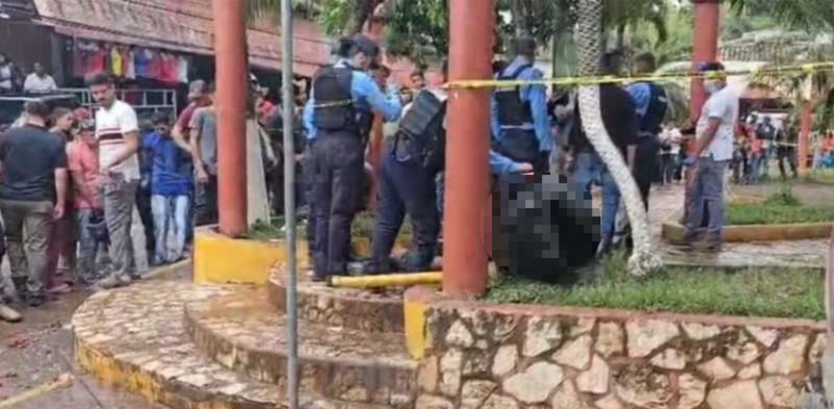 Acribillan a hombre frente a Alcaldía de Santa Rita, Copán