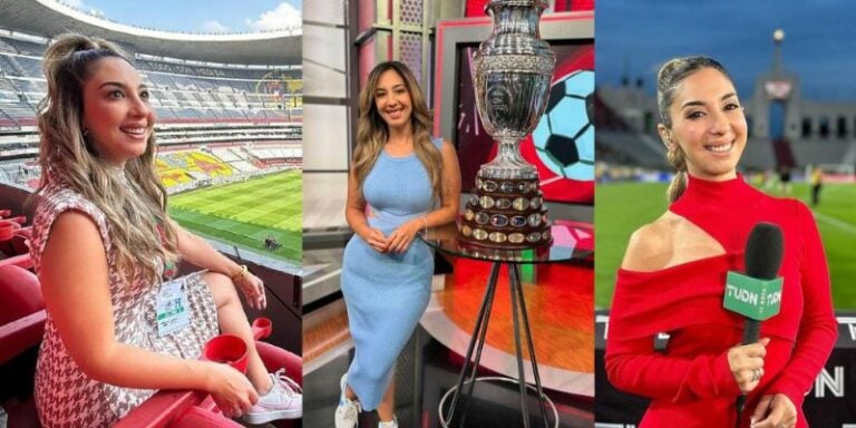 Conozcan a la bellísima periodista mexicana que roba miradas en el partido Honduras vs. México