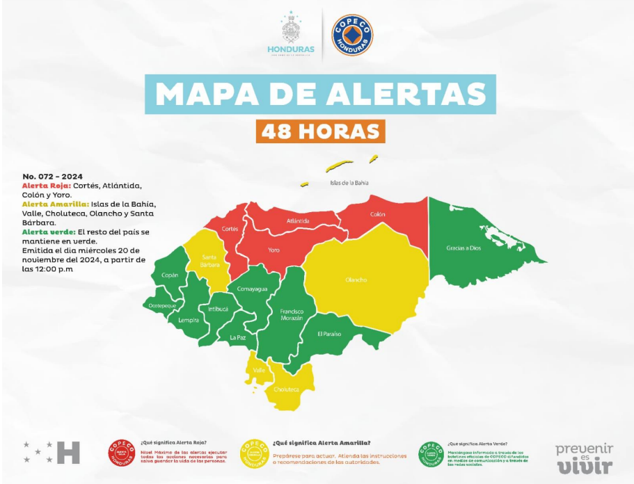 Bajas temperas y precipitaciones anuncian por ingreso de frente frío al país