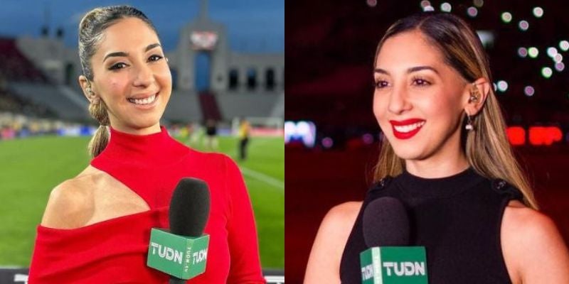 Conozcan a la bellísima periodista mexicana que roba miradas en el partido Honduras vs. México 