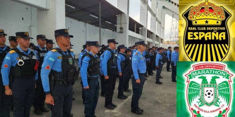 600 policías resguardarán el clásico sampedrano entre Real España y Marathón