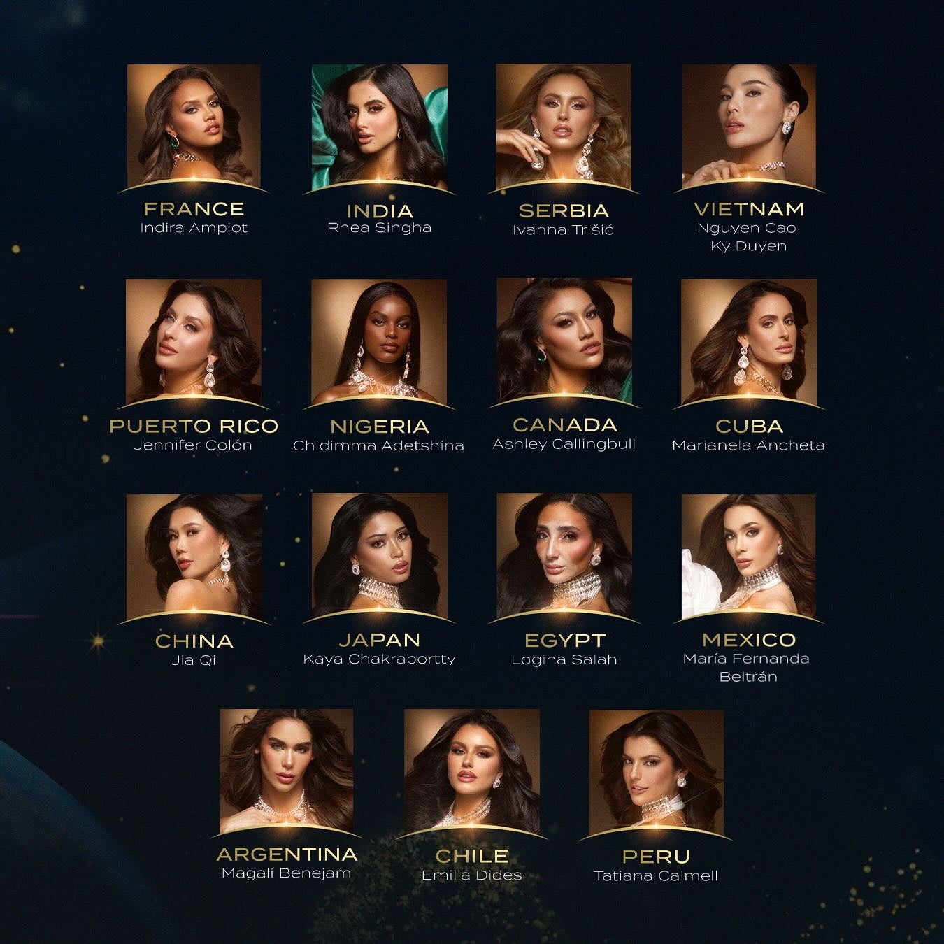 Este es el Top 30 de semifinalistas en Miss Universo 2024