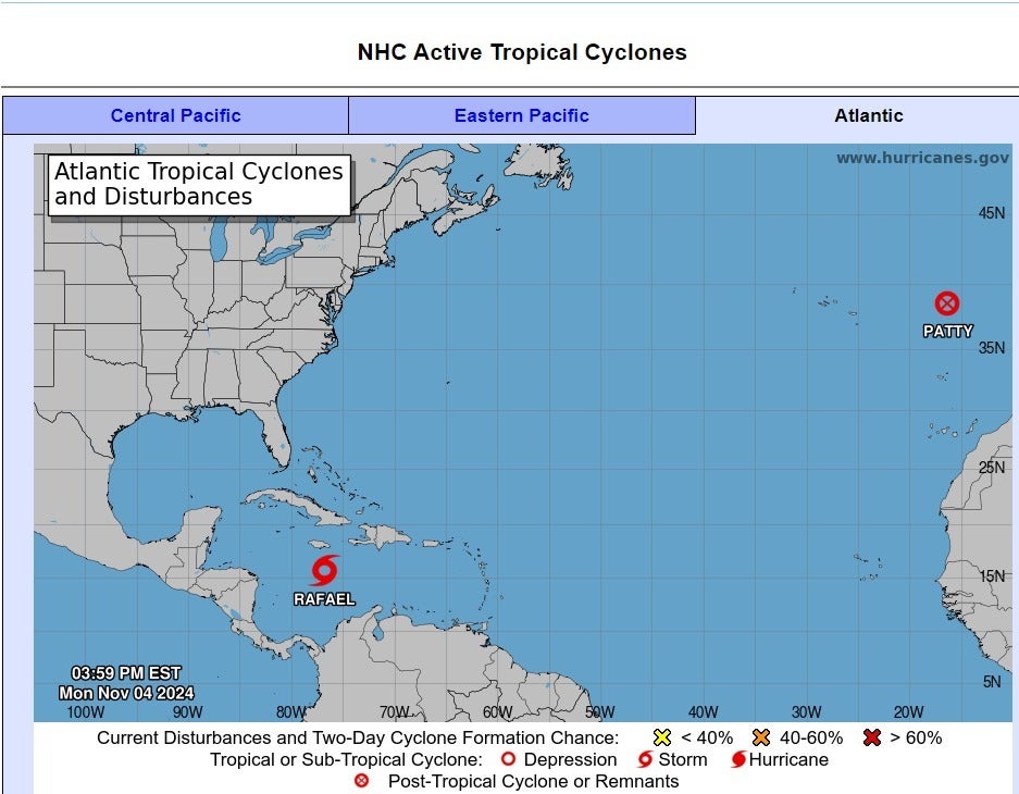 Rafael se convierte en tormenta tropical en el Caribe