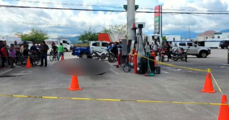 Ultiman hombre en gasolinera de Choluteca