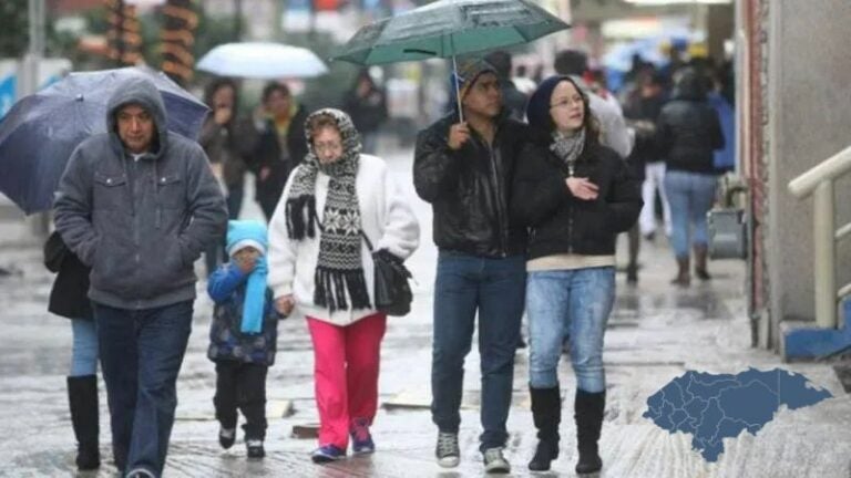 Frente frío ingresará esta semana al territorio hondureño y dejará más lluvias