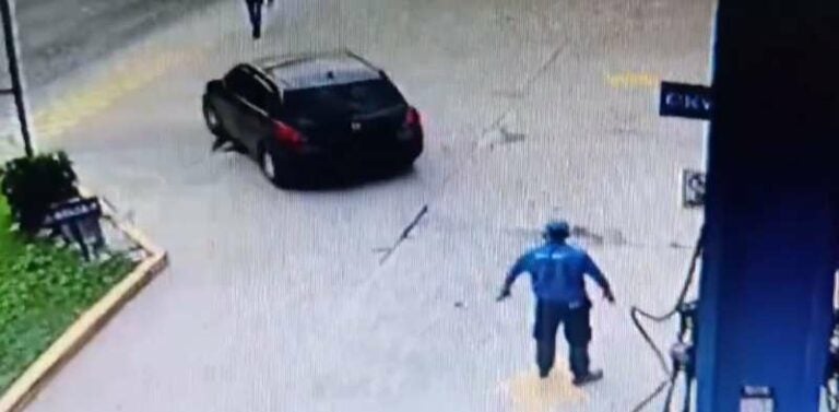 Hombre carga gasolina y huye sin pagar en San Pedro Sula