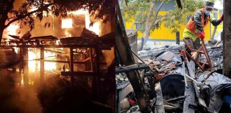 Voraz incendio consume varias viviendas en Roatán