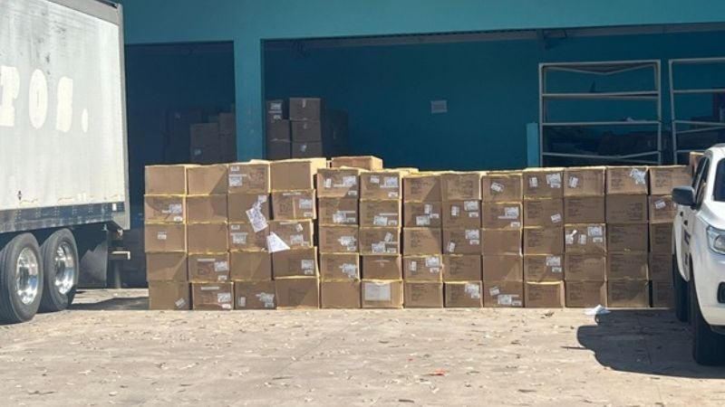 decomisan mercadería en Choluteca