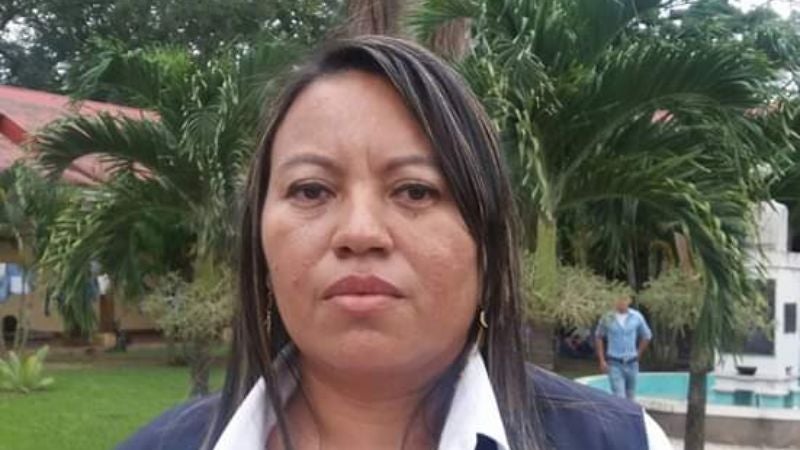 Wendy Juárez, delegada del Comisionado Nacional de los Derechos Humanos (Conadeh). 