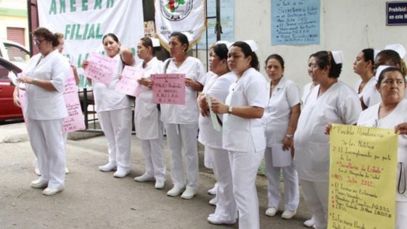 Enfermeras auxiliares paro nacional