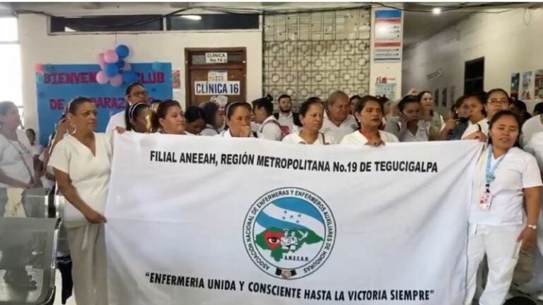 Enfermeras auxiliares paro nacional