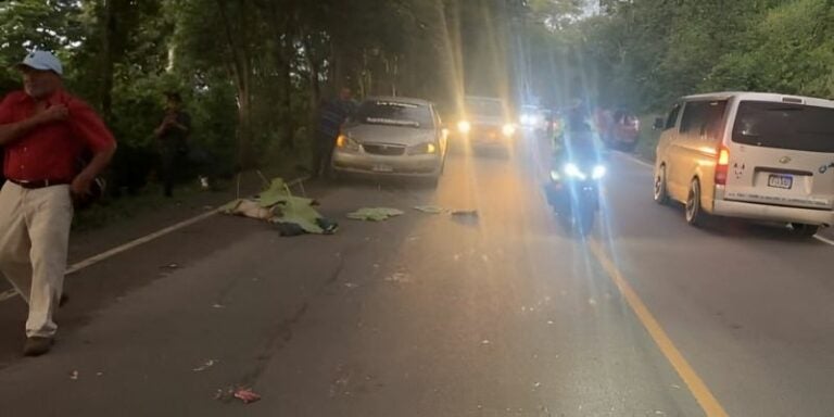 Joven muere atropellado en Santa Cruz de Yojoa; conductor huyó