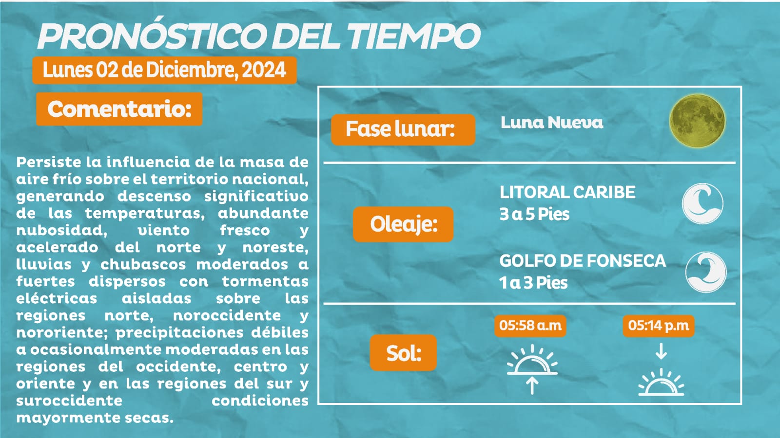 Persiste masa de aire frío en territorio nacional